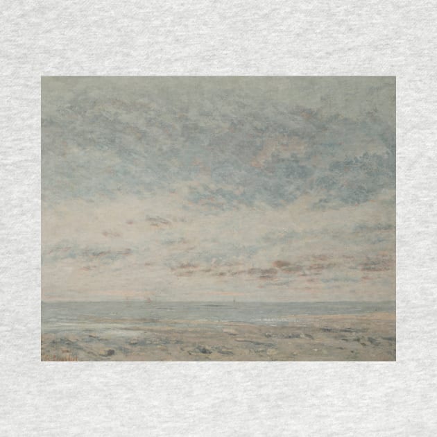 Low Tide at Trouville by Gustave Courbet by Classic Art Stall